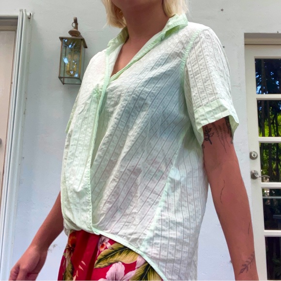 Mint green Rag & Bone blouse - Picture 1 of 5